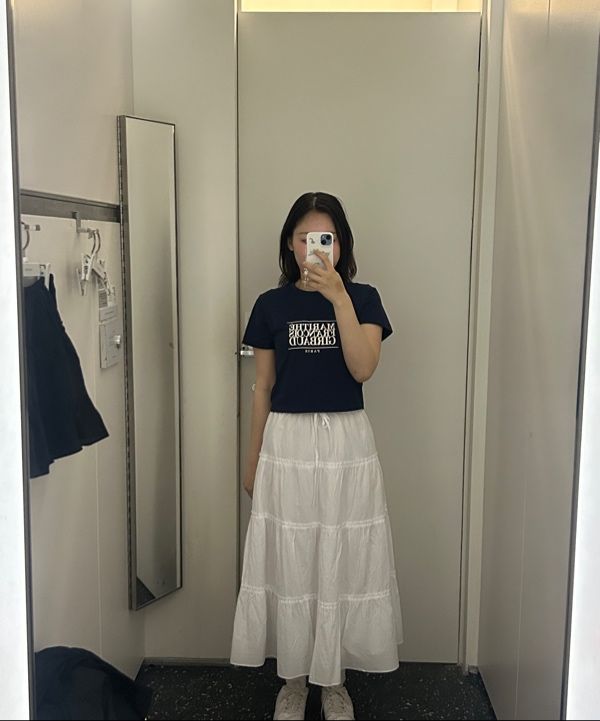 スカート musinsastandardwoman Women's Crinkle Long Skirt White MWCKS2 ZK252721_WHT_FRONT_1024x1024.