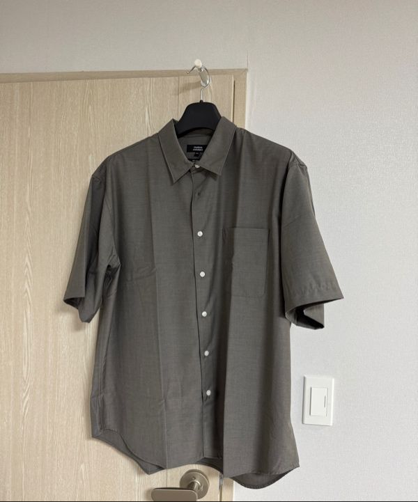★MUSINSA STANDARD★ Relaxed Wool Like Short Sleeve Shirt Ch MUSINSA | MUSINSA STANDARD Relaxed Wool Like Short Sleeve