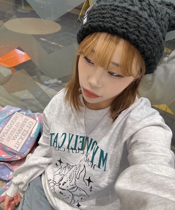 ■LMC■ CROCHET SQUARE BEANIE black 0LM45SBN118BLK LMC