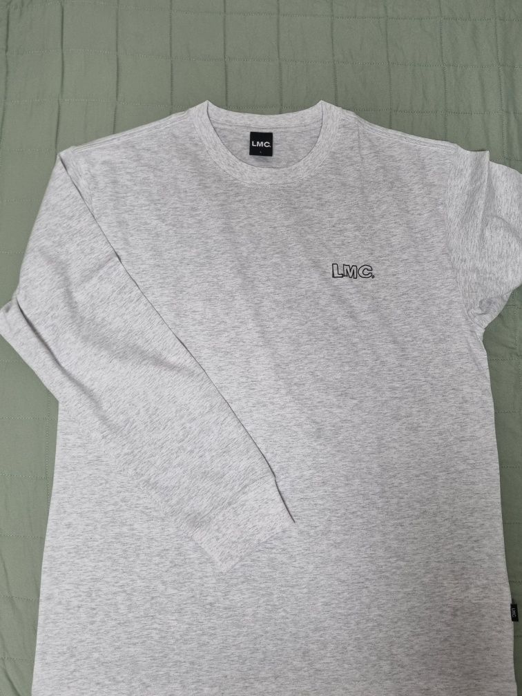 MUSINSA | LMC DOODLE GLOBE LONG SLV TEE light heather gray