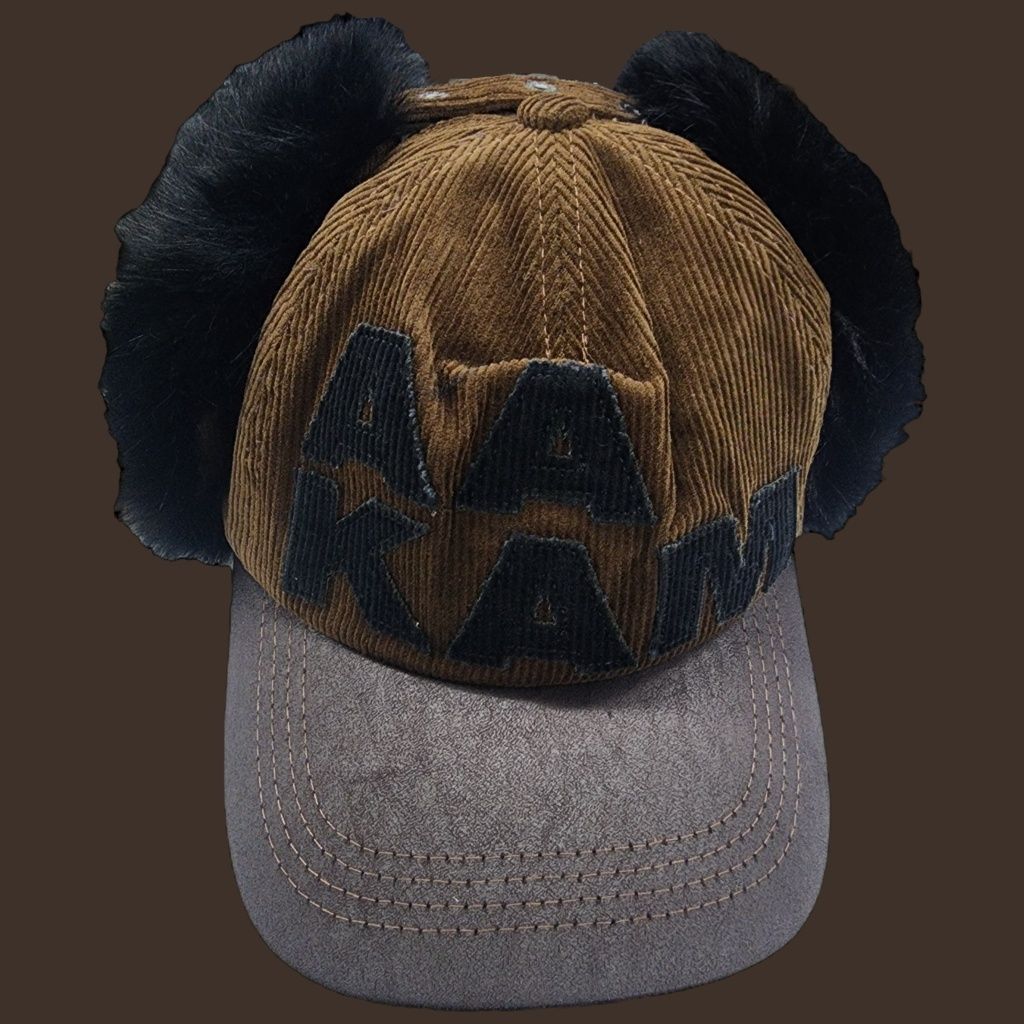 ◆AAKAM◆ Leather Mixed Trapper Cap Brown AAKAM] Leather Mixed Trapper Cap (Brown) – SellerWork