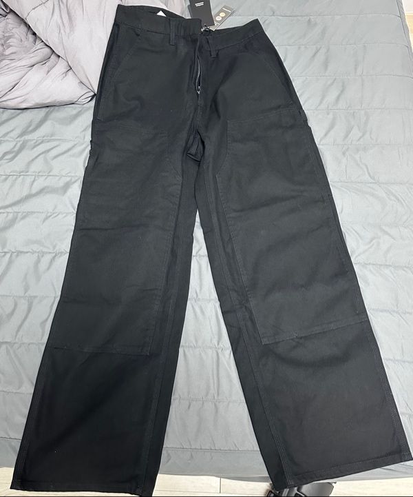 MUSINSA | MUSINSA STANDARD Canvas Wide Double Knee Carpenter