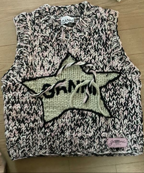 GANNI@ハンドニットベスト MUSINSA公式 | GANNI グラフィックウールハンドニットベスト