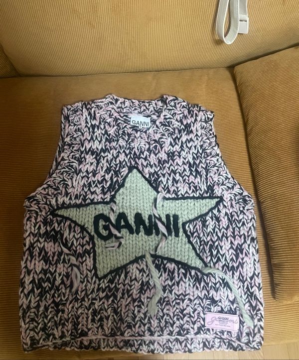MUSINSA公式 | GANNI グラフィックウールハンドニットベスト