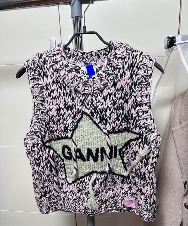 MUSINSA公式 | GANNI グラフィックウールハンドニットベスト