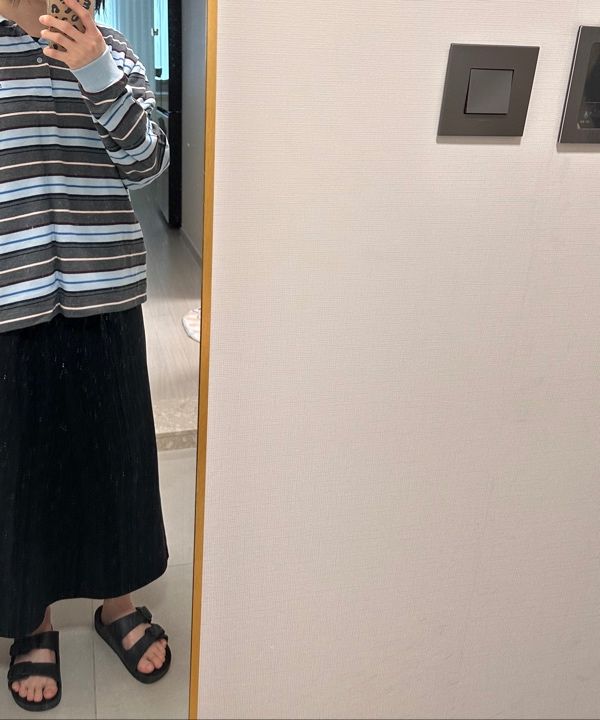 MUSINSA公式 | GROVE CARELL STRIPE LS PIQUE SHIRT (WOMAN-3COLORS)