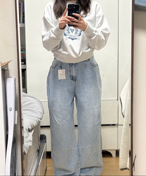 MUSINSA | THE COLDEST MOMENT TCM starfish denim pants (grey)