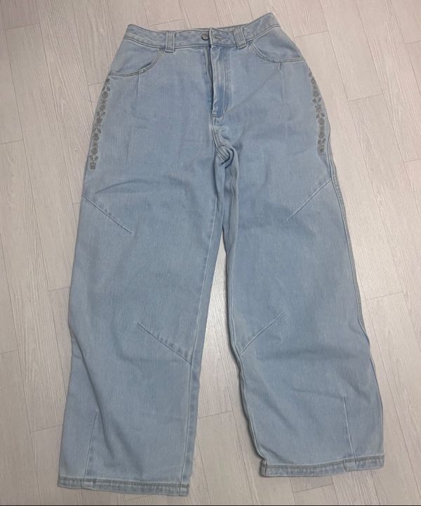 パンツ THE COLDEST MOMENT TCM ethnic denim pants light blue MUSINSA | THE COLDEST MOMENT TCM ethnic denim pants (light blue)