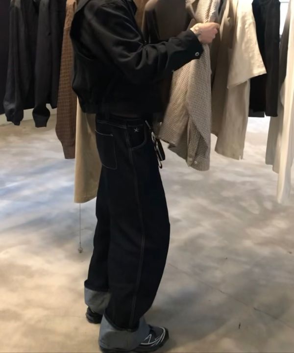 パンツ THE COLDEST MOMENT TCM roll up denim pants navy MUSINSA | THE COLDEST MOMENT TCM roll up denim pants (navy)