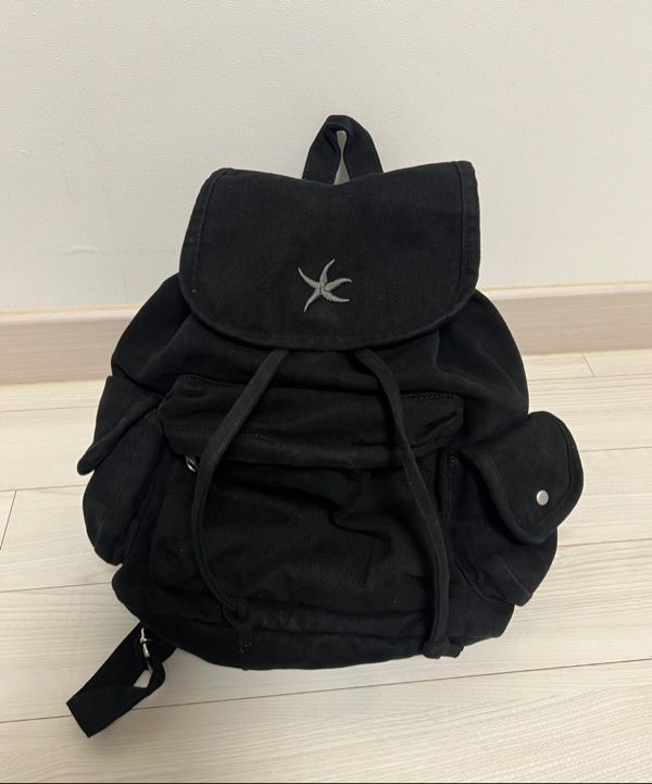 MUSINSA | THE COLDEST MOMENT TCM starfish denim backpack (black)