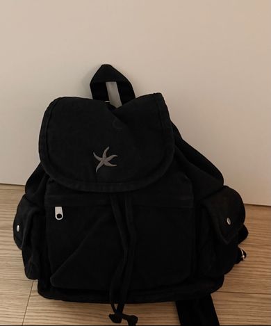 MUSINSA公式 | THE COLDEST MOMENT TCM starfish denim backpack (black)