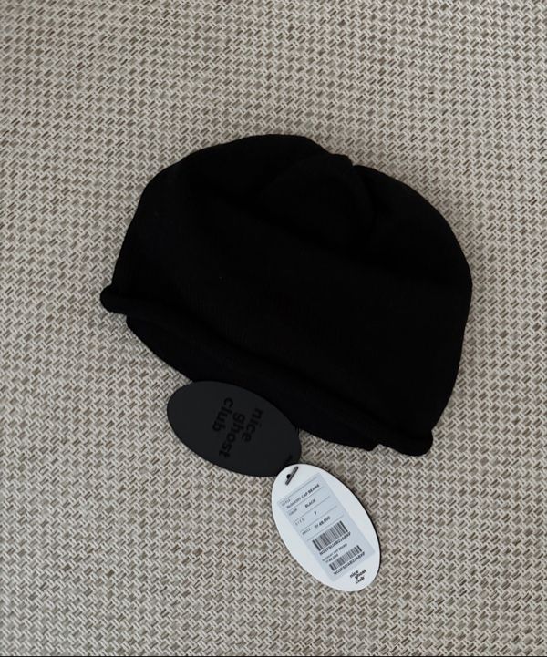 MUSINSA | NICE GHOST CLUB SLOUCHY CAP BEANIE_BLACK(NG2FSUAB22A)