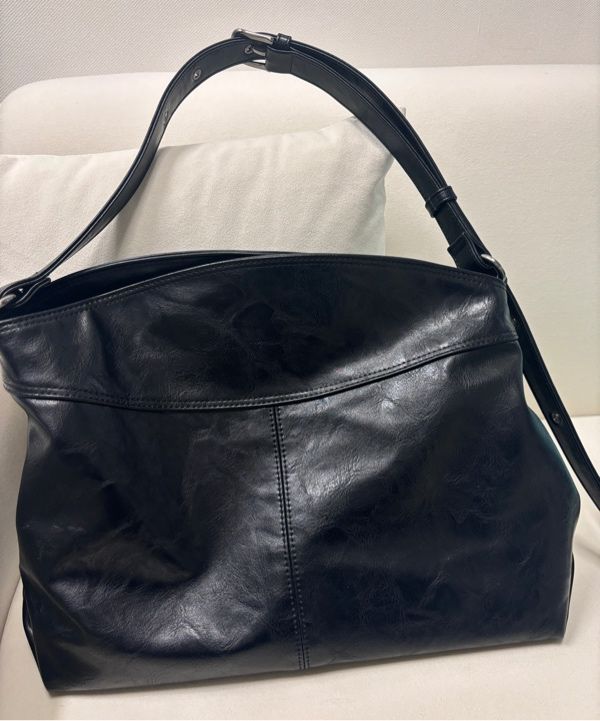 ショルダーバッグ・ポシェット HAHARCHIVE With Seawater Contour Belted Bag Leather Black MUSINSA | HAH ARCHIVE [Haesu Collaboration] Contour Belted