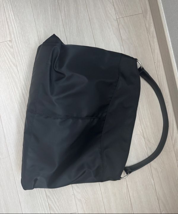 ☆HAH ARCHIVE☆ With Sea Contour Shoulder Bag Nylon Black co MUSINSA | HAH ARCHIVE [Haesu Collaboration] Contour Shoulder