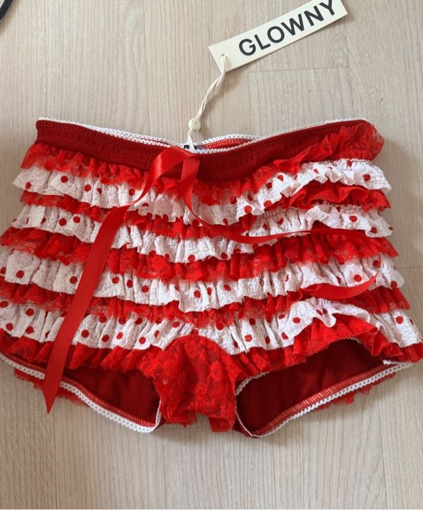 MUSINSA | GLOWNY COCO DOT BLOOMER SHORTS (RED)