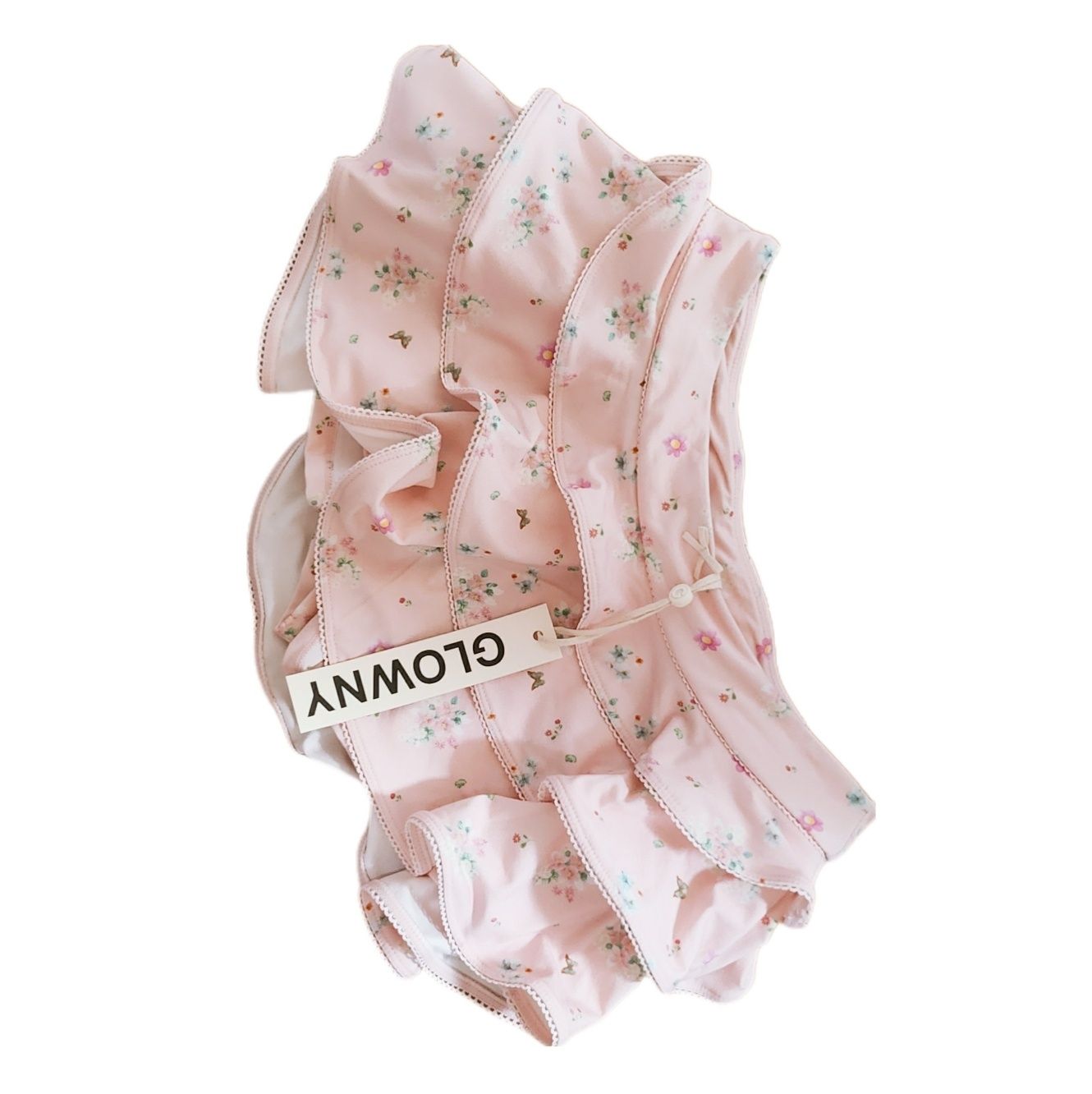 ★GLOWNY★PICOT FRILL MINI SKIRT (PINK BOUQUET)★正規品/人気 PICOT FRILL MINI SKIRT (PINK BOUQUET) - GLOWNY