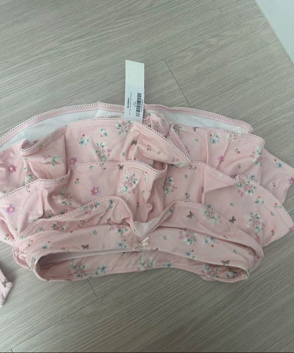 MUSINSA公式 | GLOWNY PICOT FRILL MINI SKIRT (PINK BOUQUET)