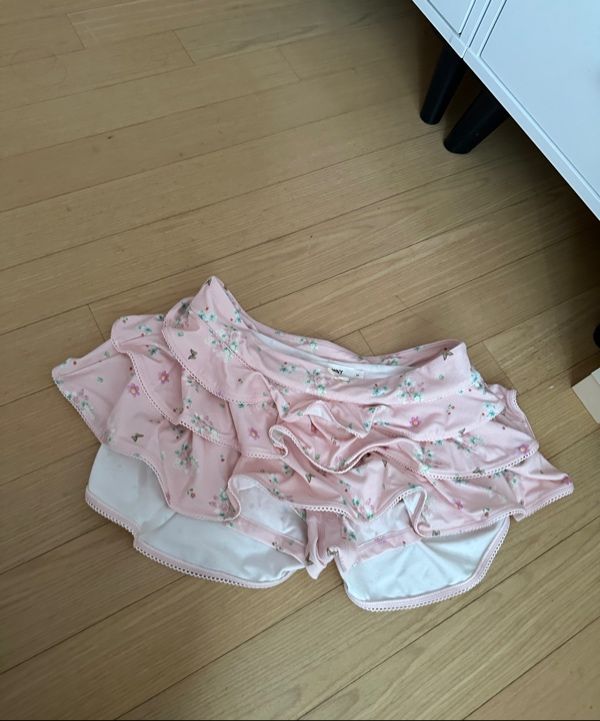 ★GLOWNY★PICOT FRILL MINI SKIRT (PINK BOUQUET)★正規品/人気 PICOT FRILL MINI SKIRT (PINK BOUQUET) - GLOWNY
