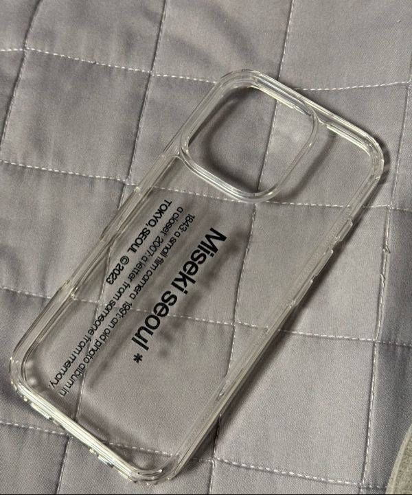 【Miseki SEOUL】Misekiseoul graphic case 01 MUSINSA | MISEKI SEOUL Misekiseoul graphic case 01 CLEAR BLACK