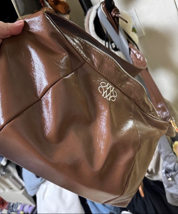 MUSINSA | NICK&NICOLE NICOLE SQUARE SHOULDER BAG_BROWN