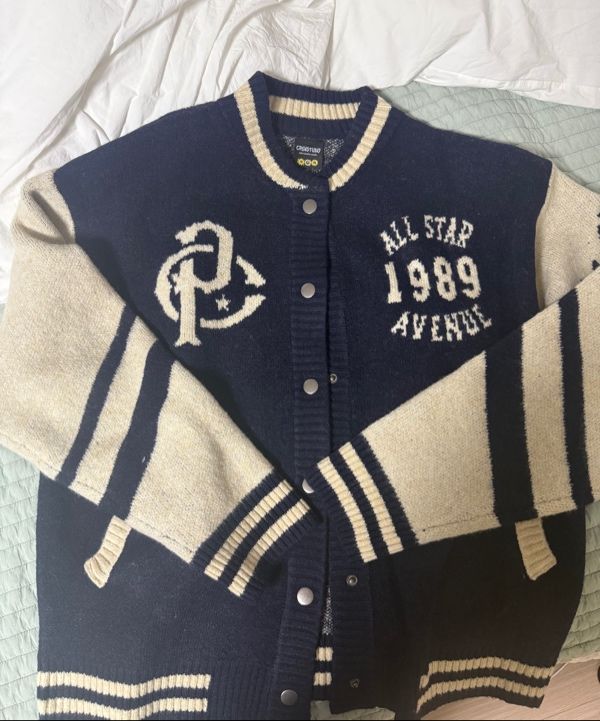 ☆CPGN STUDIO_COMPAGNO☆ 2WAY Varsity Snap Cardigan Navy MUSINSA | CPGN STUDIO [2-WAY] Varsity Snap Cardigan Navy
