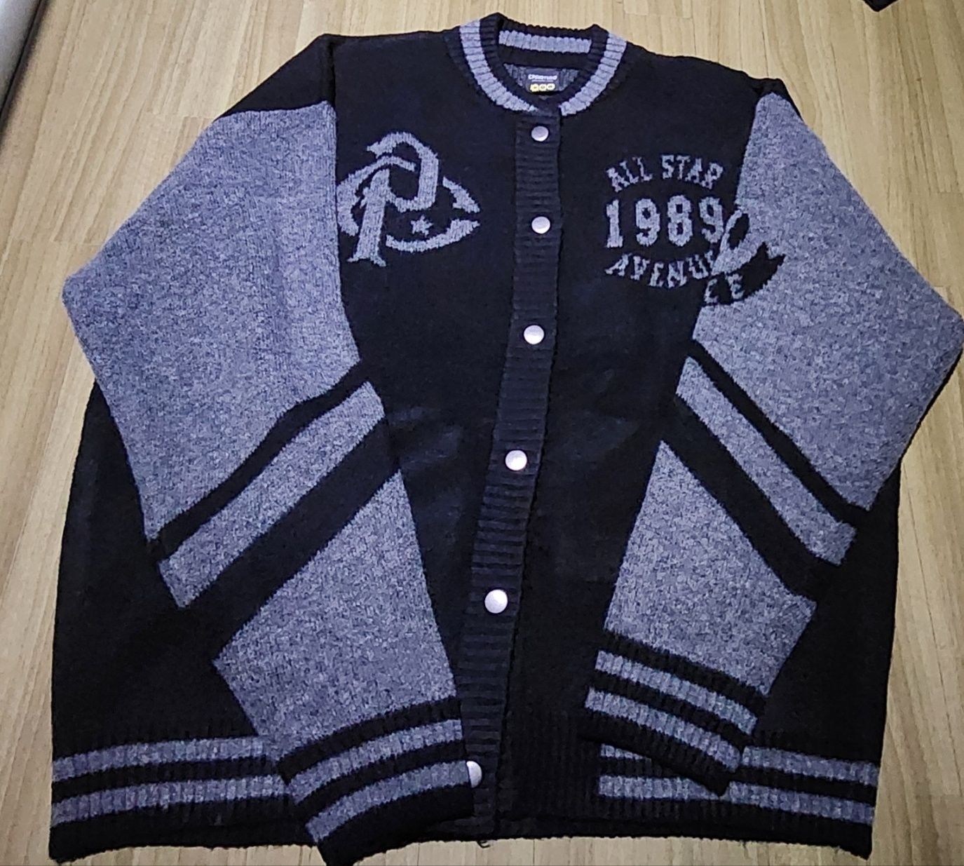☆CPGN STUDIO_COMPAGNO☆ 2WAY Varsity Snap Cardigan Navy MUSINSA | CPGN STUDIO [2-WAY] Varsity Snap Cardigan Navy