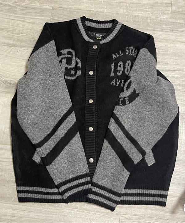 ☆CPGN STUDIO_COMPAGNO☆ 2WAY Varsity Snap Cardigan Navy MUSINSA | CPGN STUDIO [2-WAY] Varsity Snap Cardigan Navy