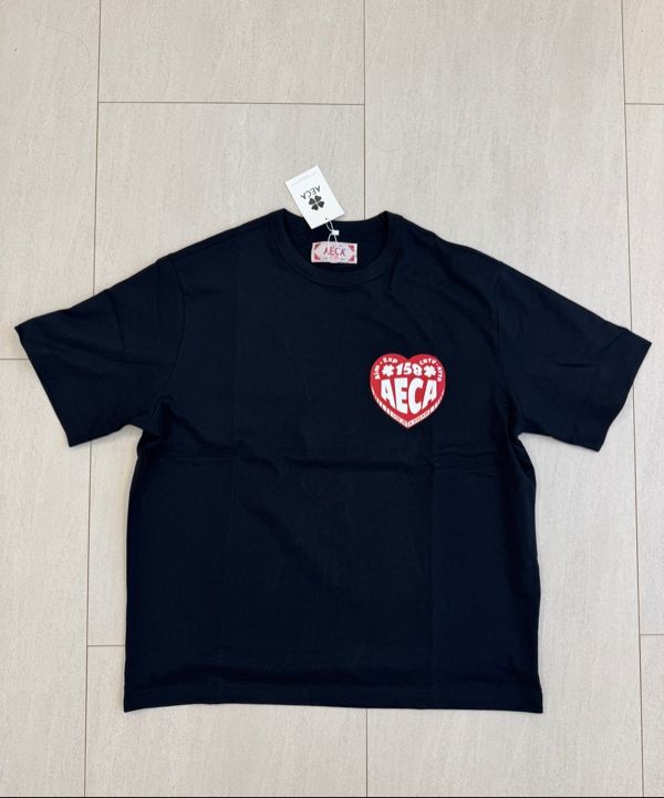 【韓国AECA WHITE エイカホワイト】AECA LOVE HALF SLEEVE 에이카화이트 | AECA LOVE HALF SLEEVE-TOP