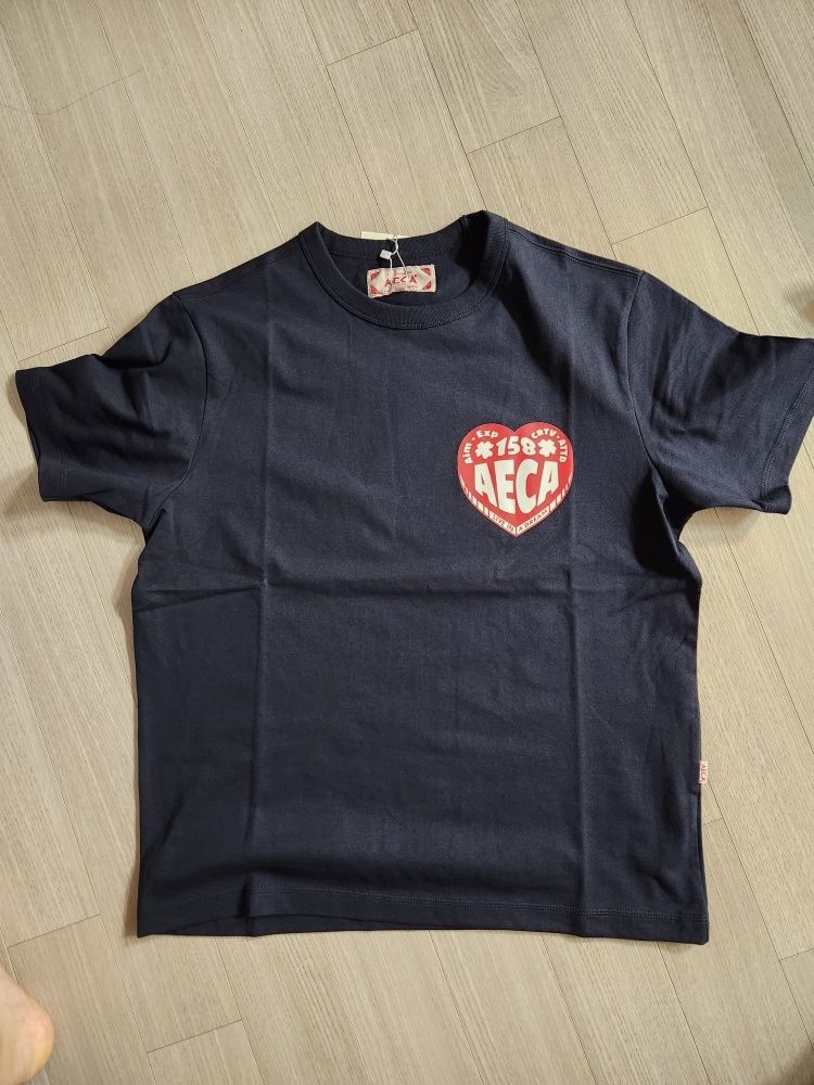 MUSINSA公式 | AECA WHITE AECA LOVE HALF SLEEVE-BLACK