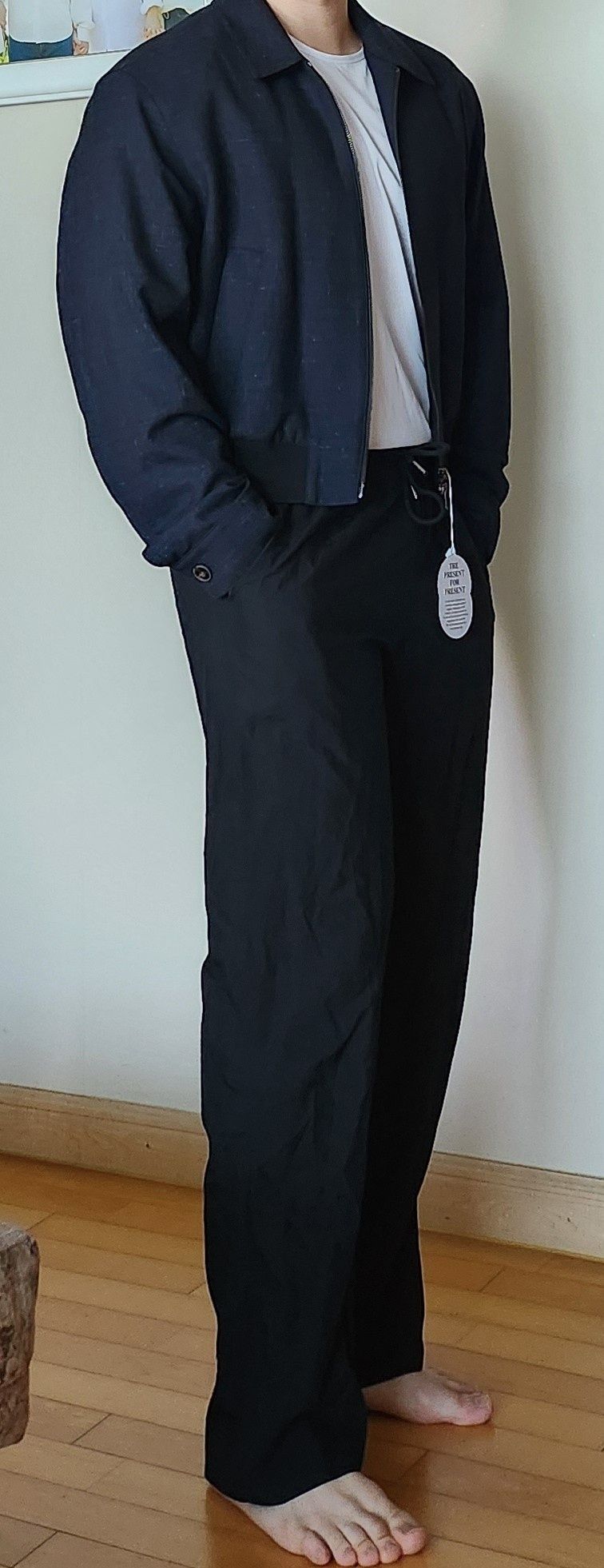 MUSINSA | LMOOD Serenity Wool Silk Blue Jacket Dark Brown