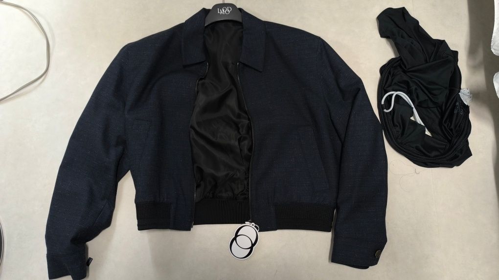 MUSINSA公式 | LMOOD セレニティウールシルクブルゾンジャケット