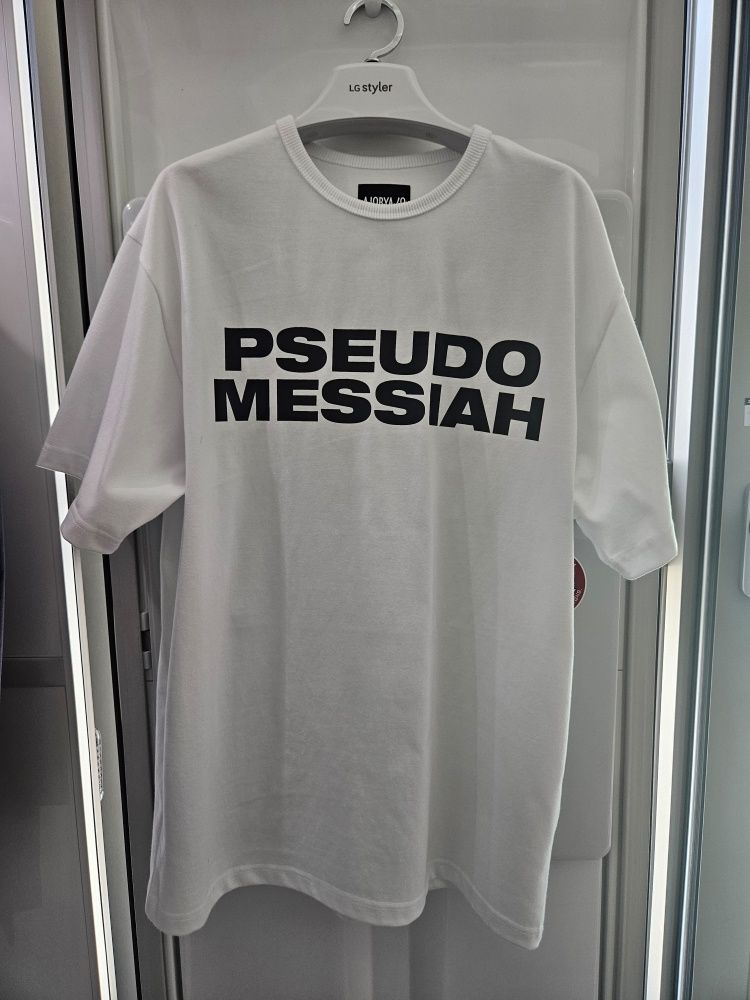 MUSINSA | AJOBYAJO Pseudo Messiah T-Shirt [WHITE]