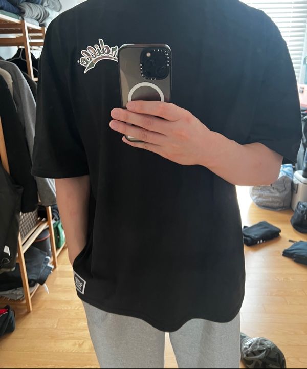 ☆FREEDOM☆ Cadillo Overfit Back Printed T-Shirt White CD24M MUSINSA | FREEDOM Cadillo Overfit Back Print T-Shirt (White/Red)