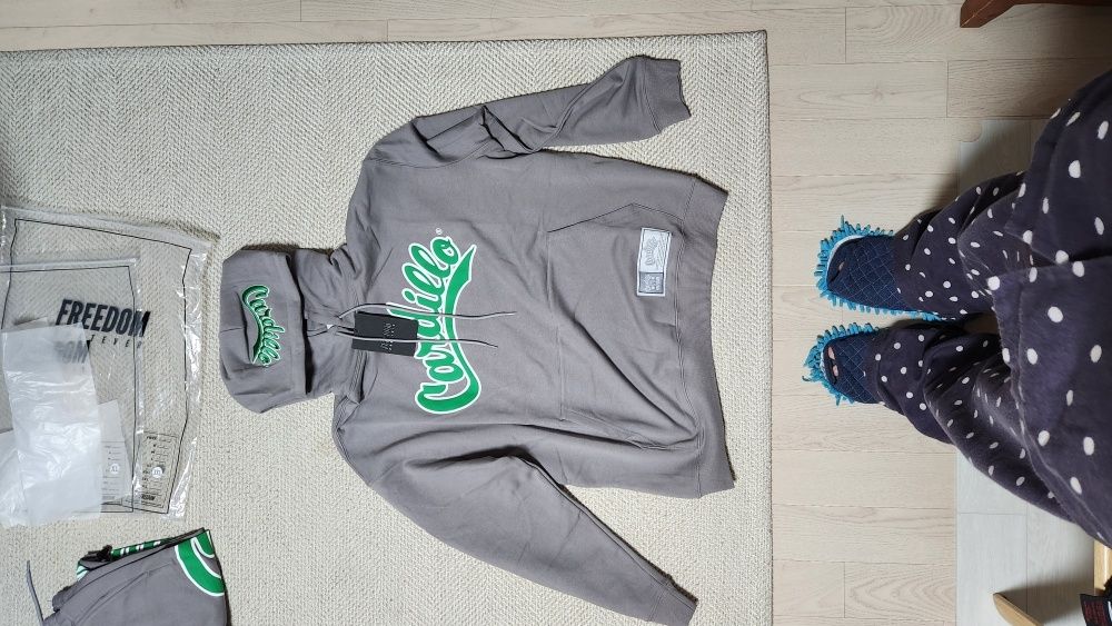 ☆FREEDOM☆ Cadillo Overfit Hood Khaki CD24MMHD0040KH Feet First Hoodie – Phaselineco