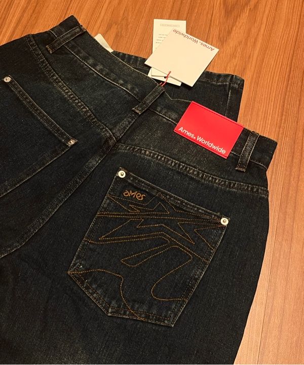 ★AMES-WORLDWIDE★OVERFIT STITCH DENIM PANTS L.BLUE★人気 MUSINSA | AMES-WORLDWIDE OVERFIT STITCH DENIM PANTS DEEP BLUE