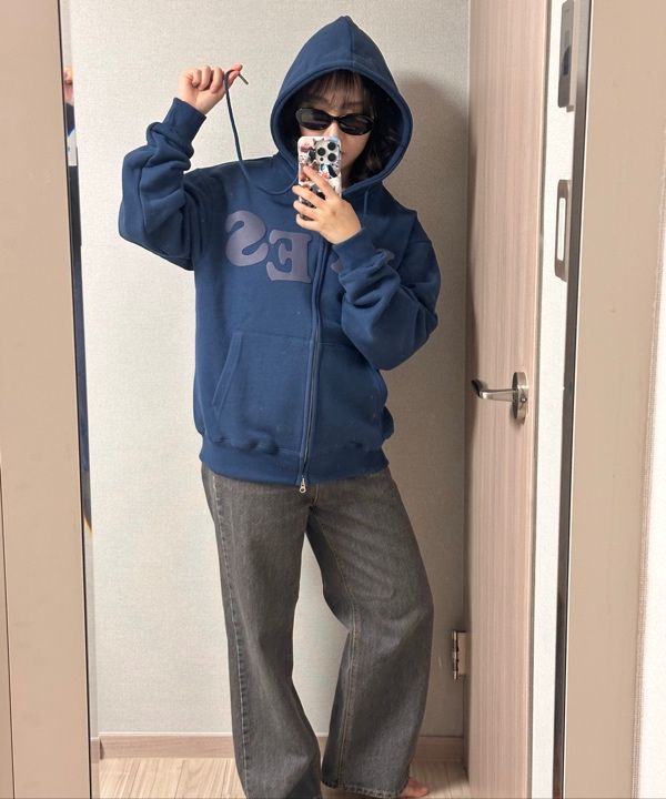 ★AMES-WORLDWIDE★BIG TYPO HOODIE ZIP UP BLUE★正規品/送料込 MUSINSA | AMES-WORLDWIDE BIG TYPO HOODIE ZIP UP BLUE