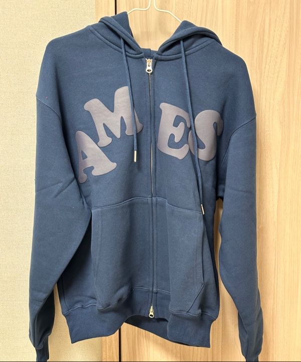 ★AMES-WORLDWIDE★BIG TYPO HOODIE ZIP UP GREY★正規品/送料込 MUSINSA公式 | AMES-WORLDWIDE BIG TYPO HOODIE ZIP UP GREY