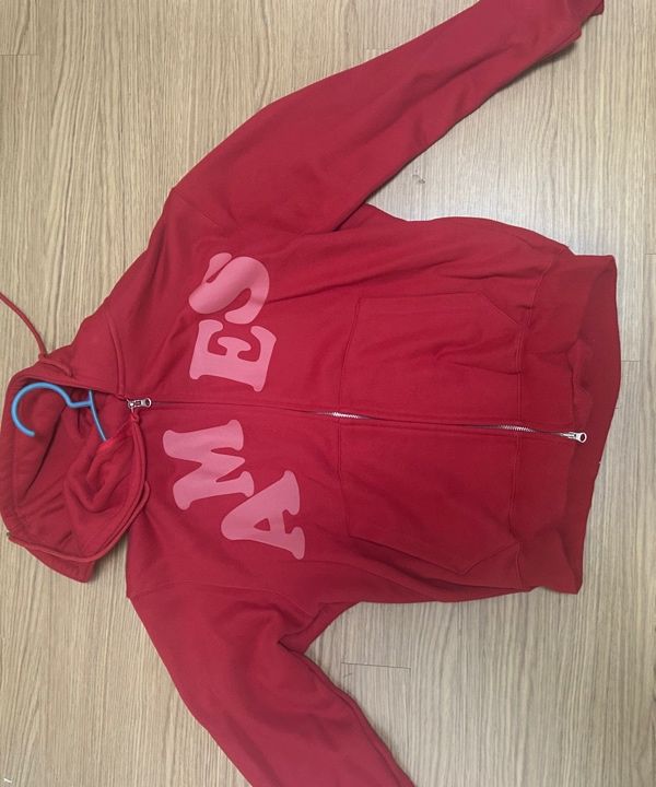 AMES-WORLDWIDE★Unisex★BIG TYPO HOODIE MUSINSA | AMES-WORLDWIDE BIG TYPO HOODIE ZIP UP RED