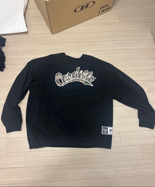 MUSINSA | FREEDOM Cadillo Overfit Sweatshirt (Black/Camo)