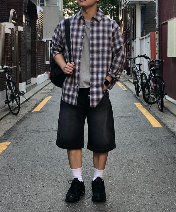 ★MUSINSA STANDARD★ Big Brush Cargo Bermuda Denim Pants Bla MUSINSA | MUSINSA STANDARD Big Brush Cargo Bermuda Denim