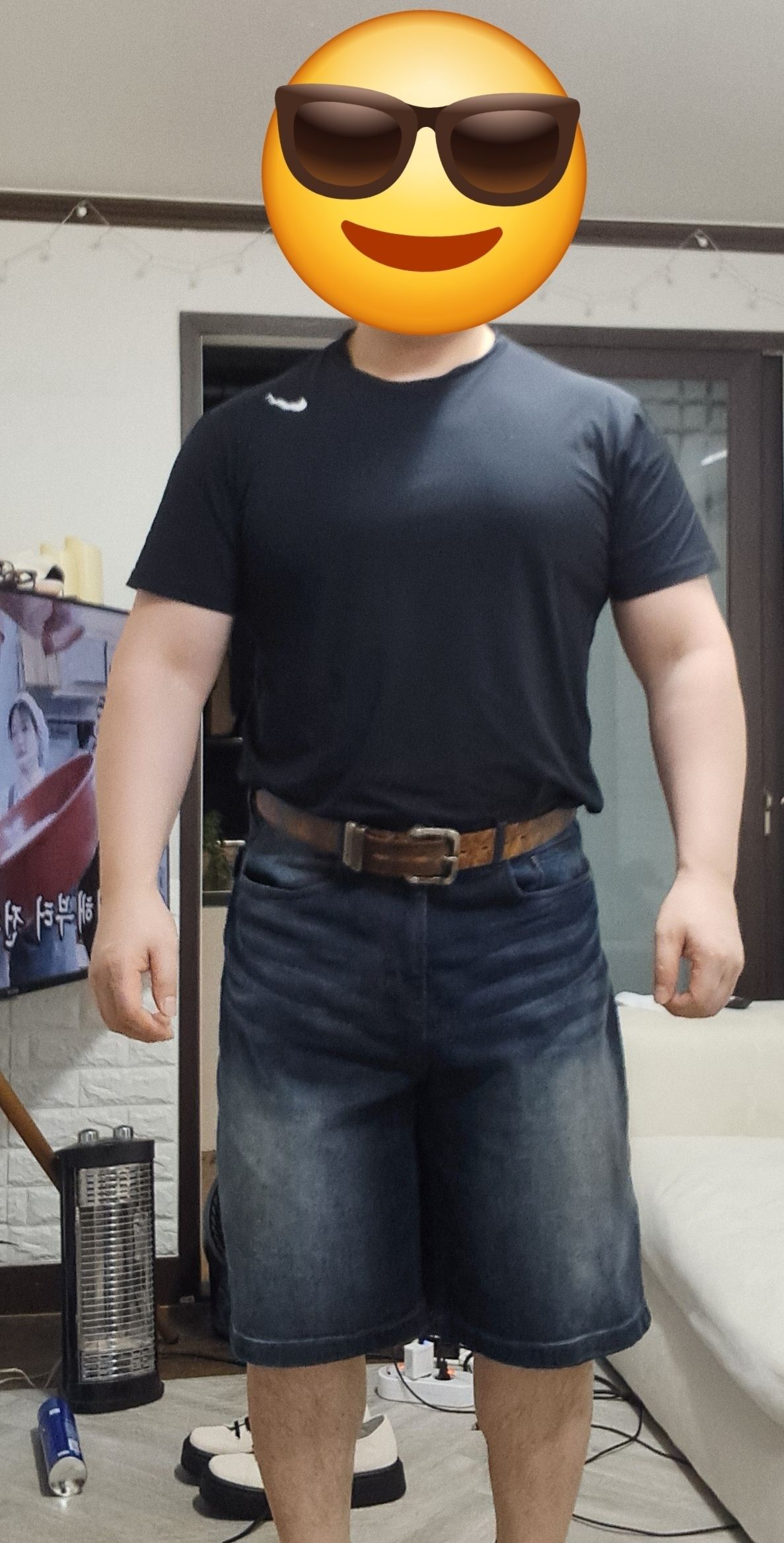 ★MUSINSA STANDARD★ Big Brush Cargo Bermuda Denim Pants Bla MUSINSA | MUSINSA STANDARD Big Brush Cargo Bermuda Denim