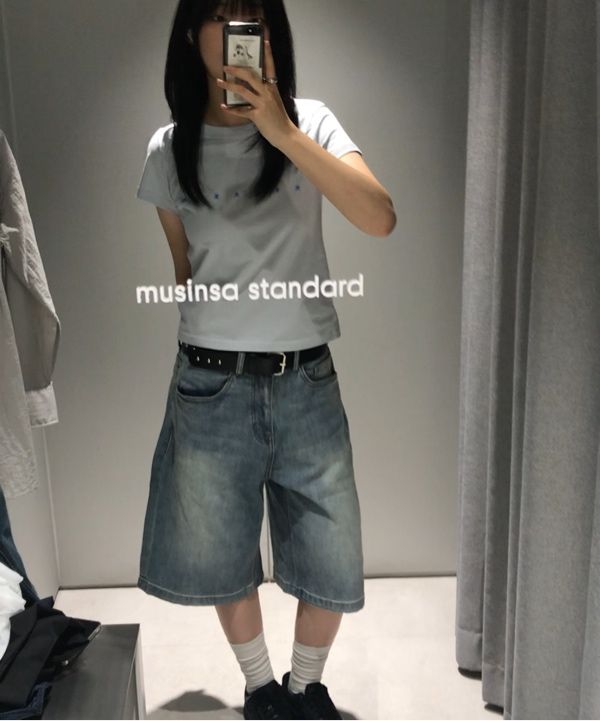 ★MUSINSA STANDARD★ Big Brush Cargo Bermuda Denim Pants Med MUSINSA | MUSINSA STANDARD Big Brush Cargo Bermuda Denim