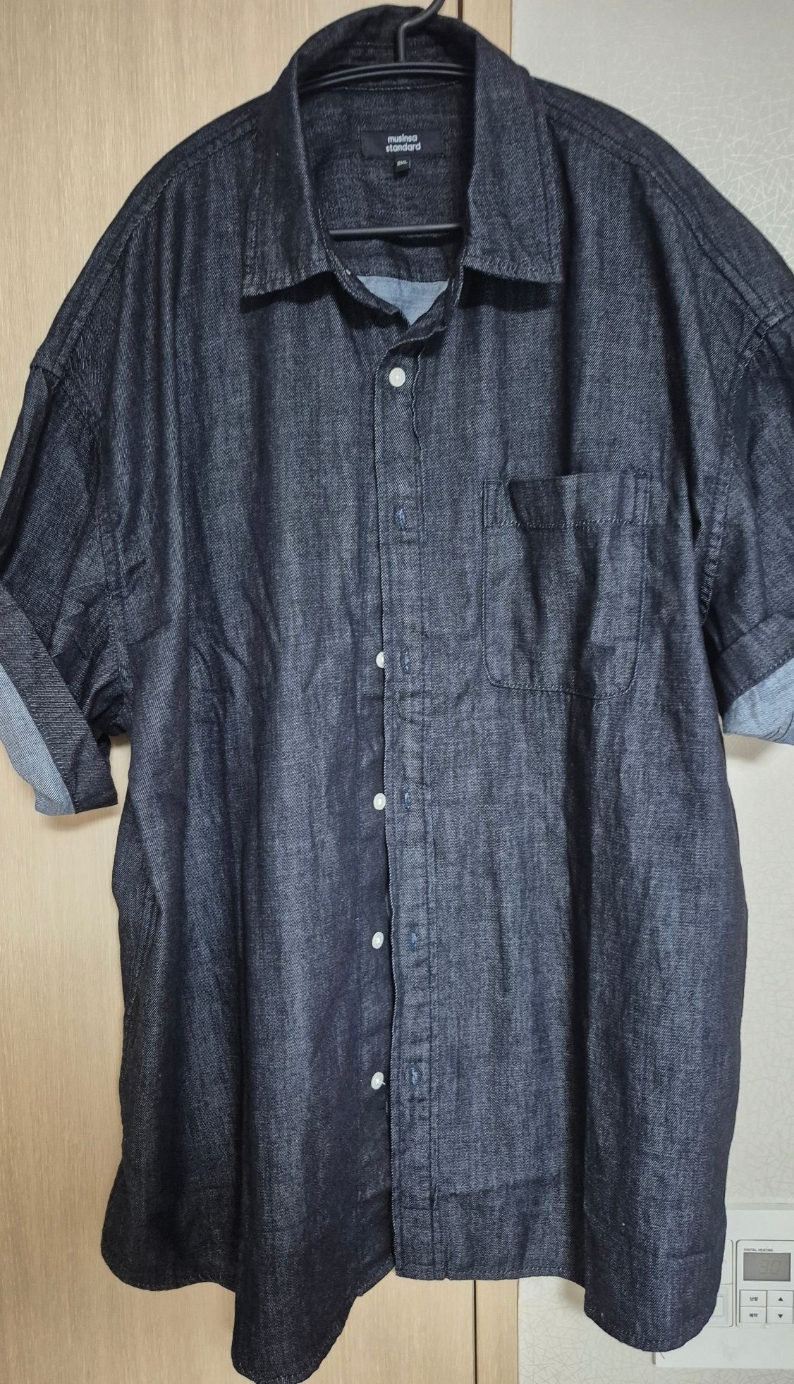 MUSINSA | MUSINSA STANDARD Oversized short sleeve denim