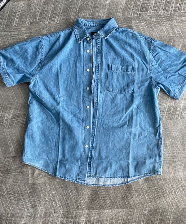 MUSINSA | MUSINSA STANDARD Oversized short sleeve denim
