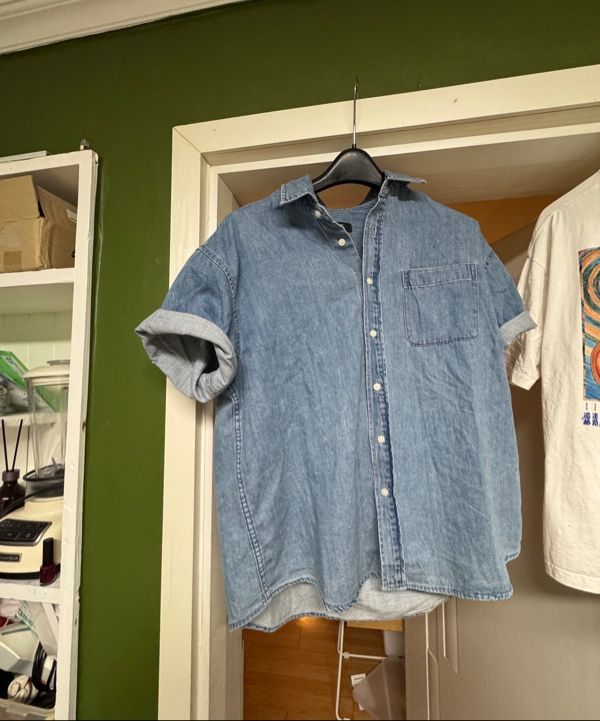 MUSINSA | MUSINSA STANDARD Oversized short sleeve denim
