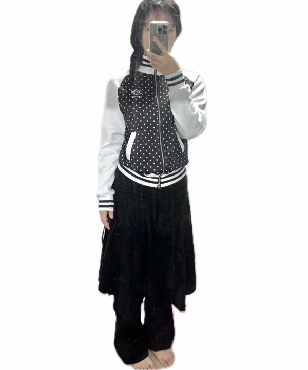 MUSINSA | LUV IS TRUE IM DOT TRANING ZIPUP(CHARCOAL)
