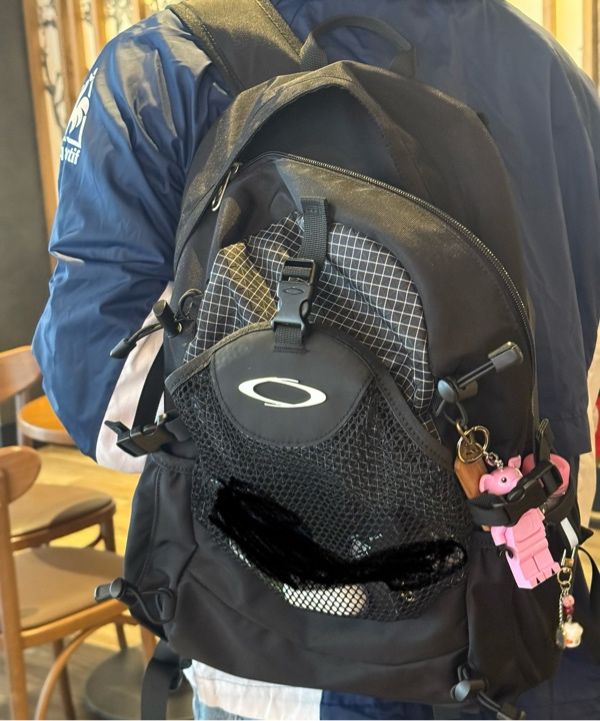 ■NOIAGO■ Nylon dual backpack light gray NOI1484 NOI1484 nylon dual backpack (light gray) - 노이아고 (NOIAGO)