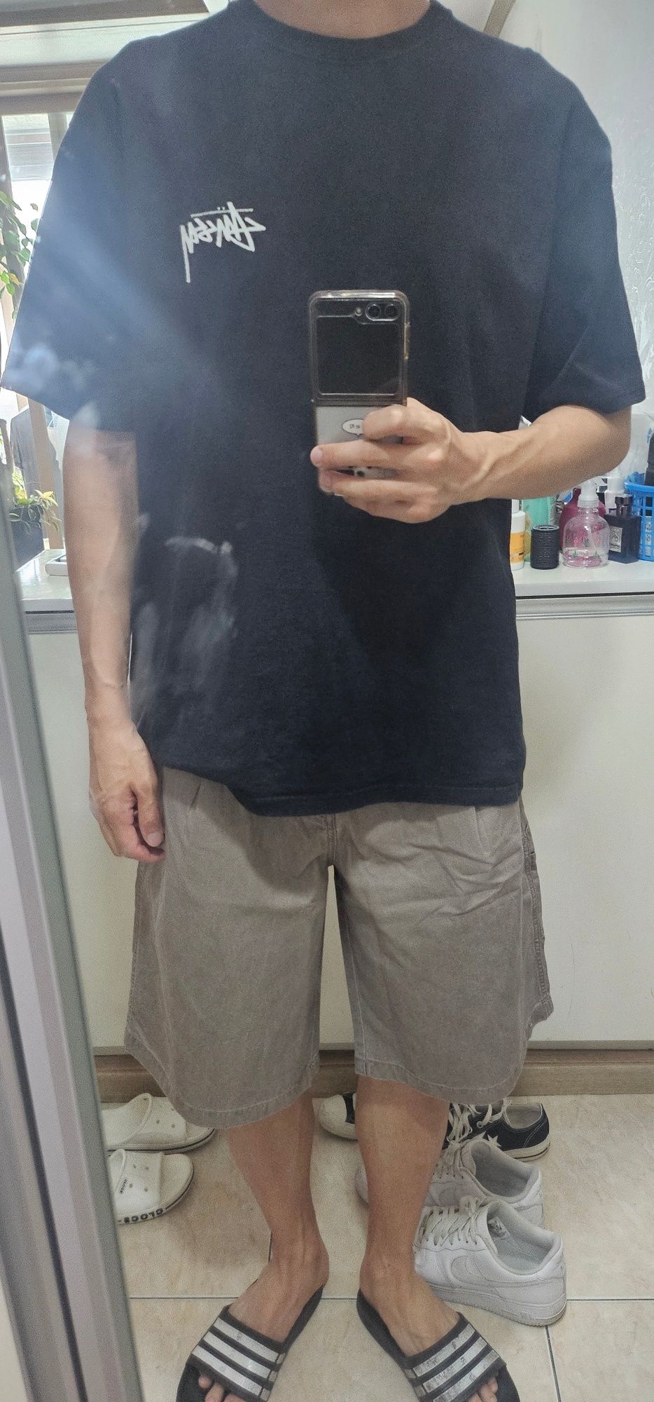 MUSINSA | MUSINSA STANDARD Pigment Carpenter Bermuda Pants