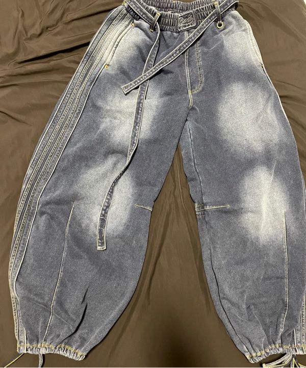 BADBLOOD ♥ Billy Washed Denim Sweatpants /追跡付 Badblood Billy Washed Denim Sweatpants Black – BBGSHOPHK
