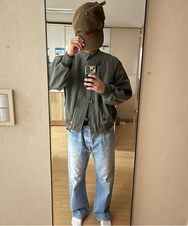 MUSINSA | PARTIMENTO VTG Washed N2B Short Jacket Khaki